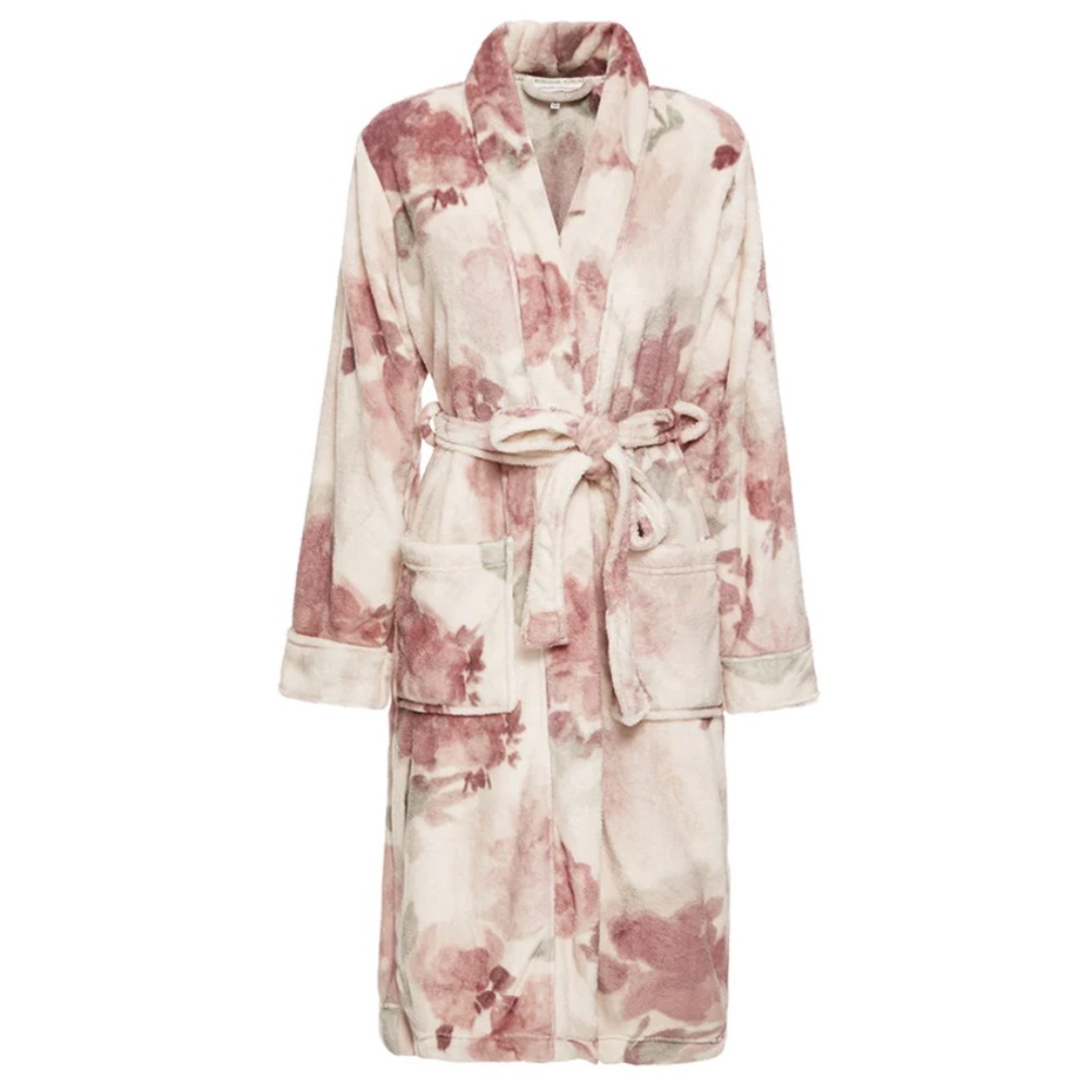 Berkshire Blanket Floral VelvetLoft® Short Robe in Floral Blush